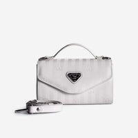 SAAS FEE | Shoulder bag snow white/silver