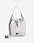 SION | Beuteltasche snow weiss/silber - frontal 