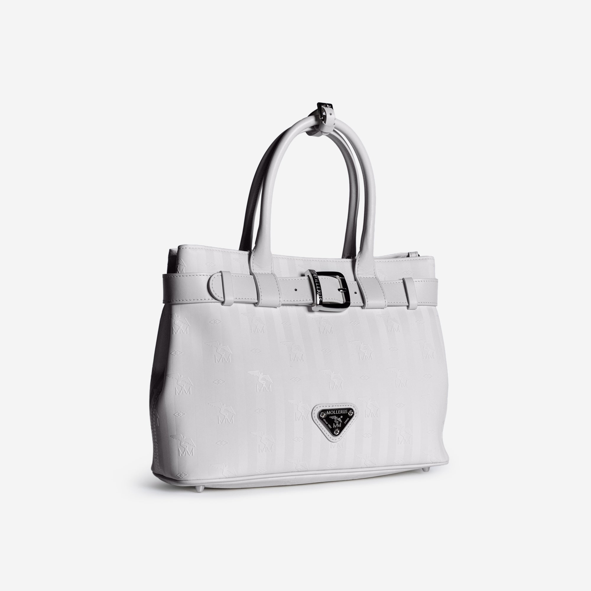 WITTNAU | Handtasche snow weiss/silber - seitlich