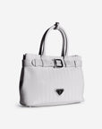WITTNAU | Handtasche snow weiss/silber - seitlich