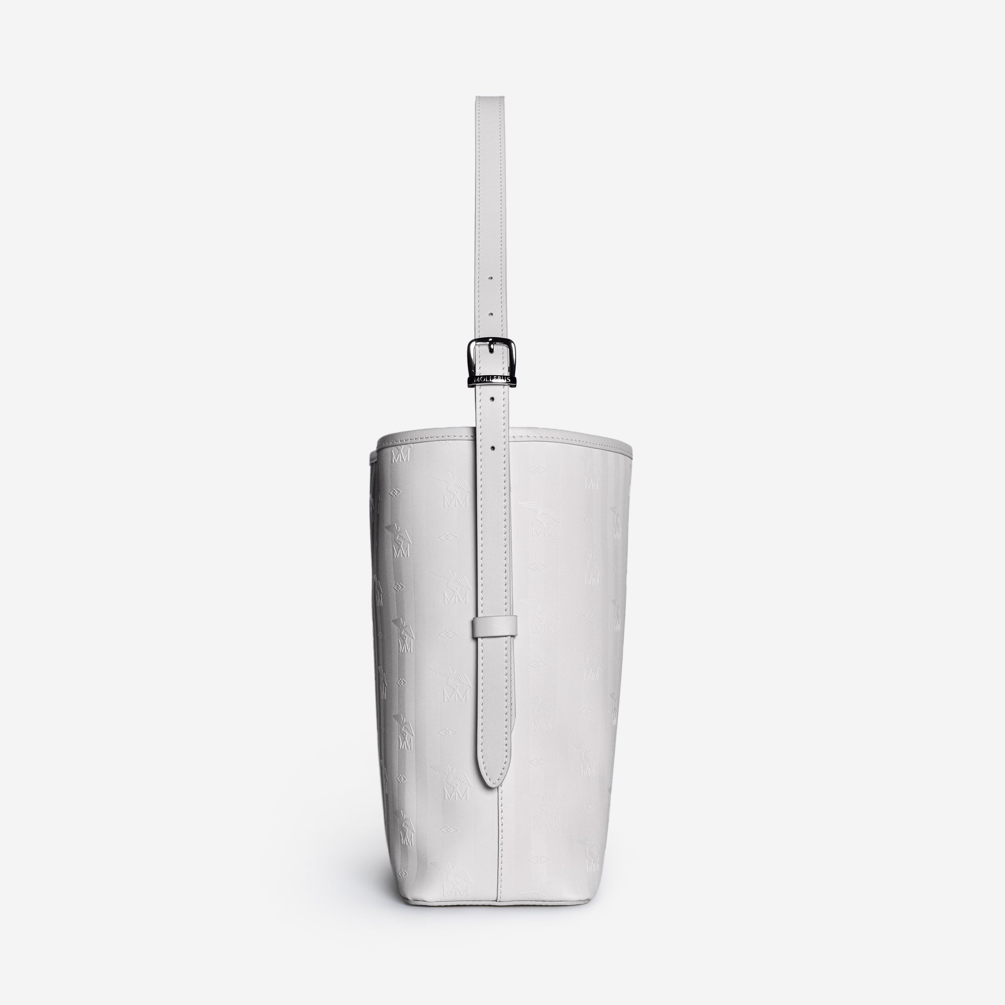 BANNWIL | Beuteltasche snow weiss/silber - seitlich