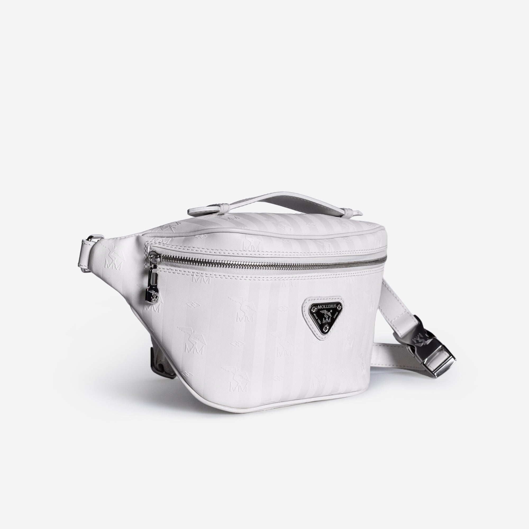 BRIENZ | Gürteltasche snow/weiss - seitlich 