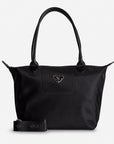 INTERLAKEN | Shopper Nylon classic schwarz/silber - frontal Hänkel