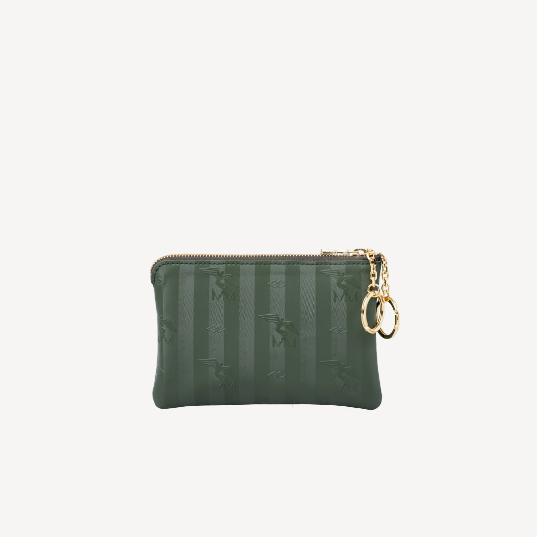 ALBIS | Schlüsseletui olive grün/gold - hinten