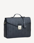 WYLEN | Umhängetasche classic schwarz/gold - seitlich
