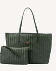 BERN | Shopper olive grün/gold - frontal