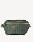 BRIENZ | Gürteltasche olive grün/gold - frontal