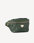 BRIENZ | Gürteltasche olive grün/gold - seitlich