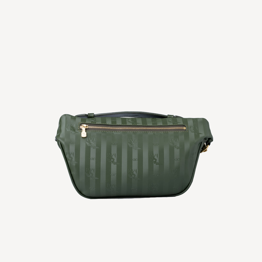 BRIENZ | Gürteltasche olive grün/gold - hinten