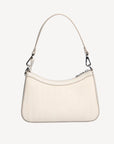 CASTIEL | Schultertasche pearl weiss/silber - von hinten