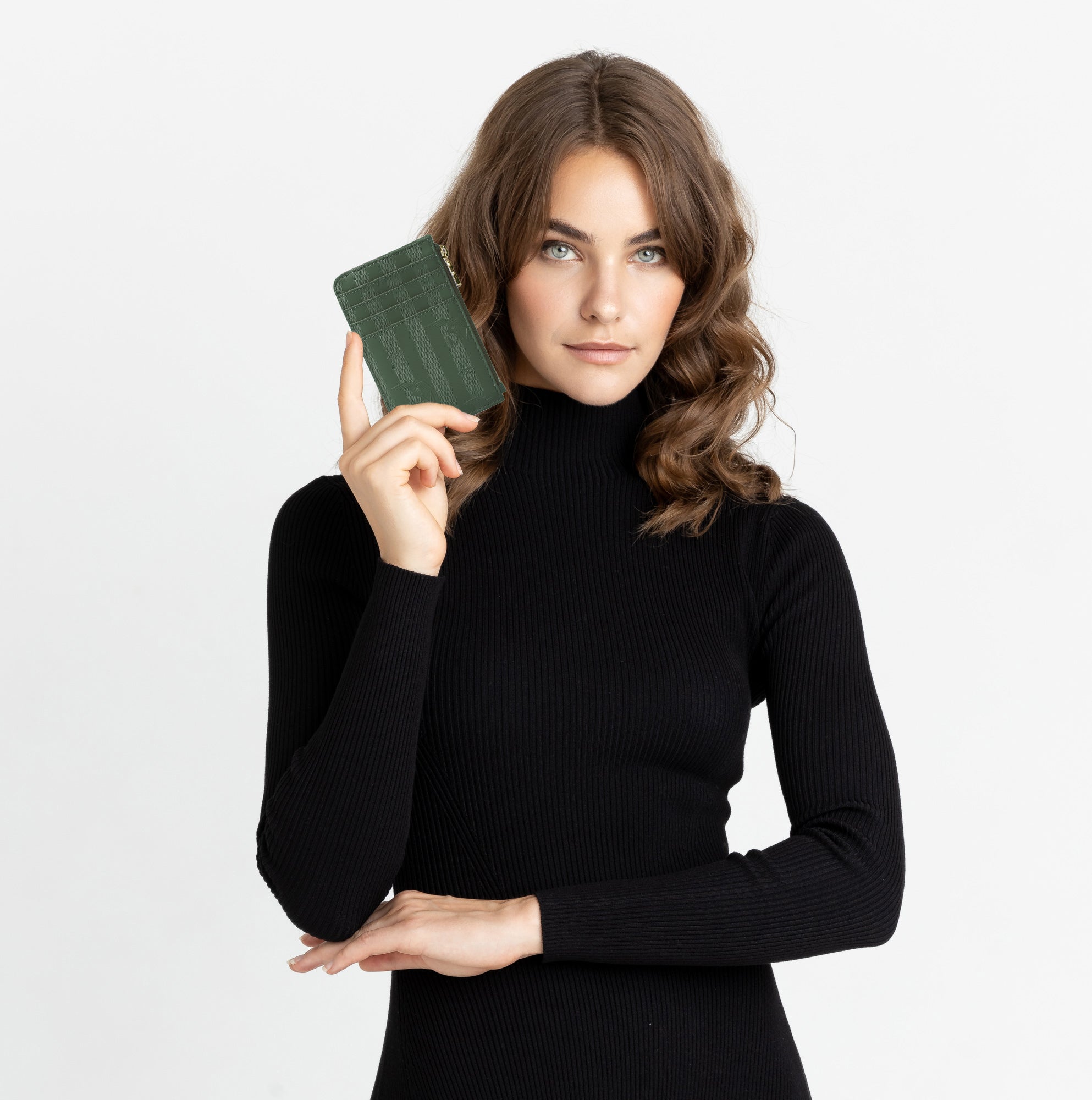 GY | Kreditkartenetui olive grün/gold - on body 1