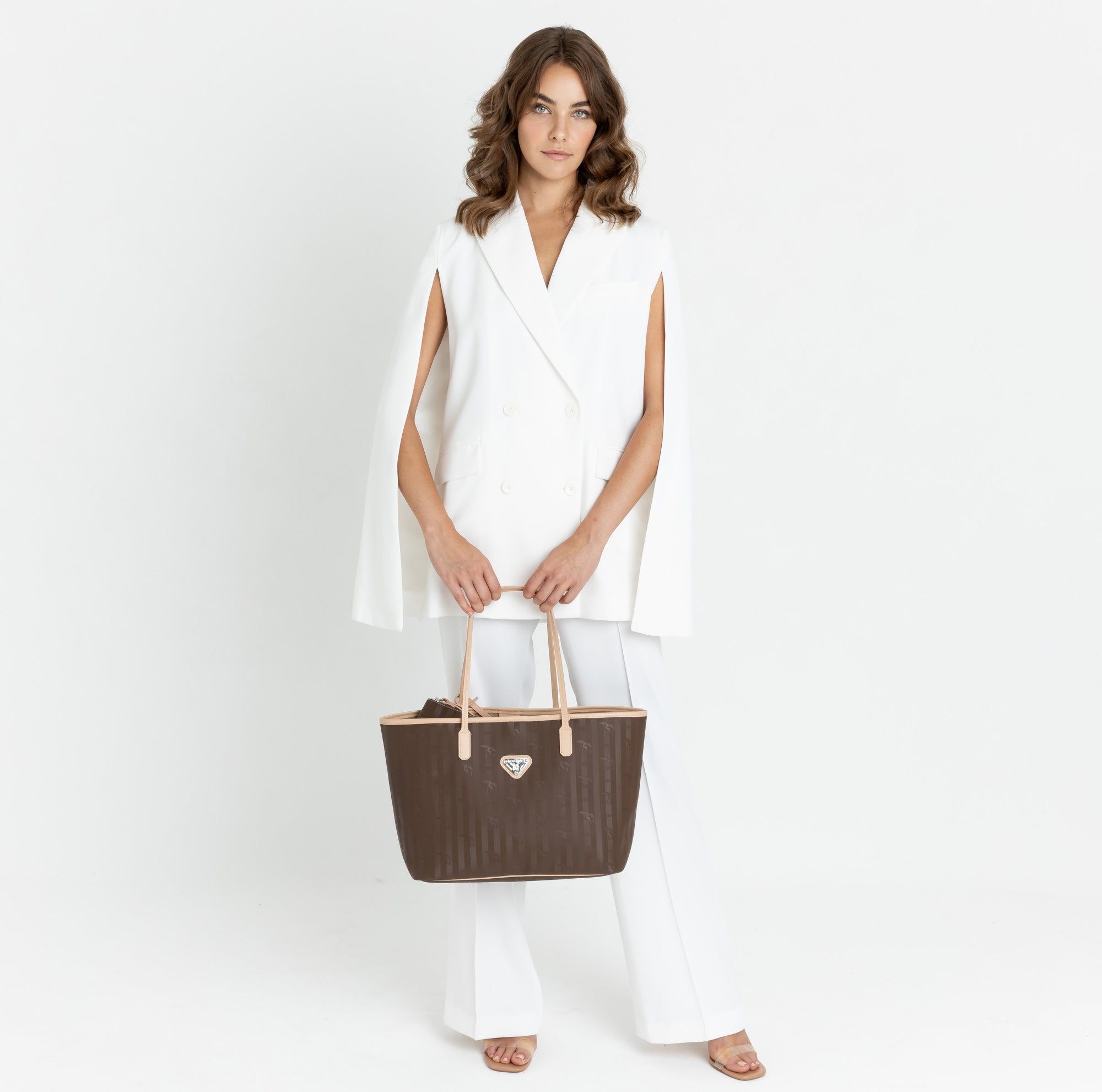 BERN | Shopper terra braun/honey/silber - fullbody