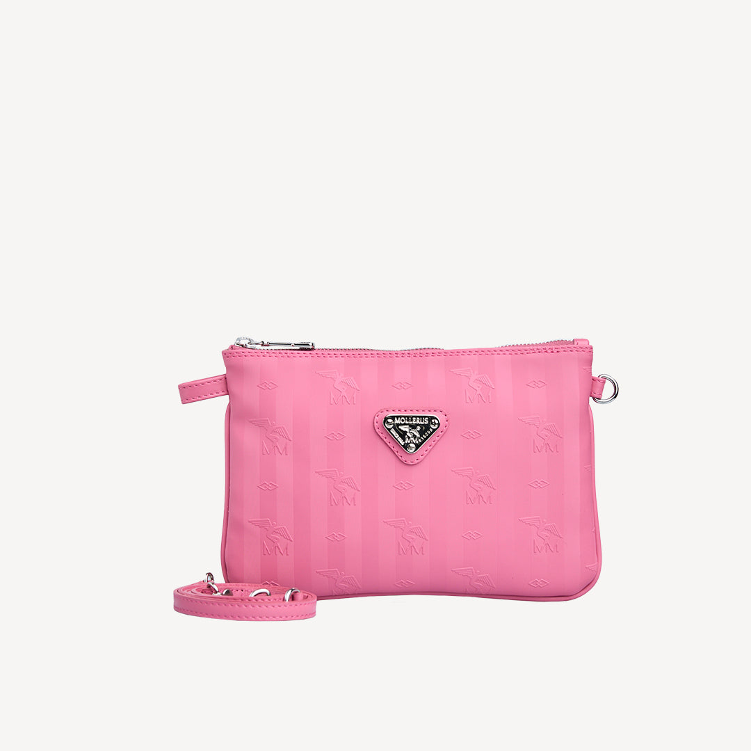 TAMINS | Umhängetasche bubble pink/silber - frontal