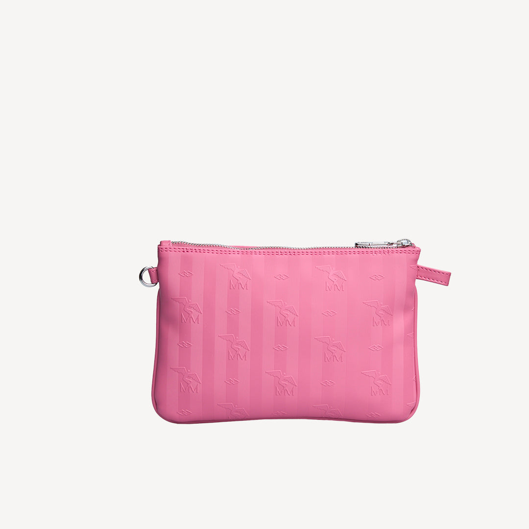 TAMINS | Umhängetasche bubble pink/silber - von hinten