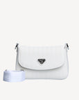 NOVILLE | Umhängetasche snow weiss/silber - frontal