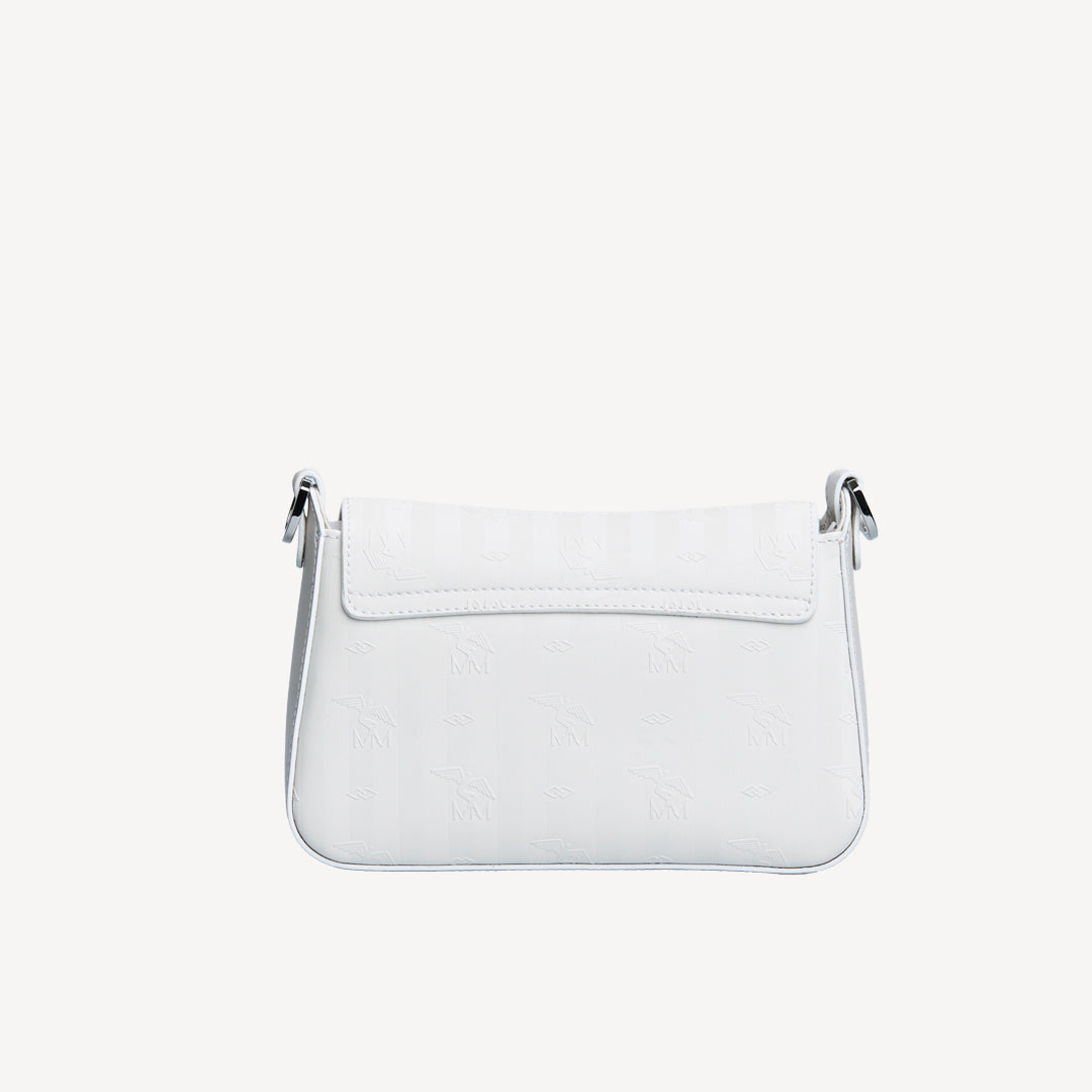 NOVILLE | Umhängetasche snow weiss/silber - von Hinten