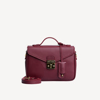 MEYRIN | Shoulder bag calfskin antique red/gold