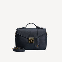 MEYRIN | Shoulder bag calfskin black/gold 