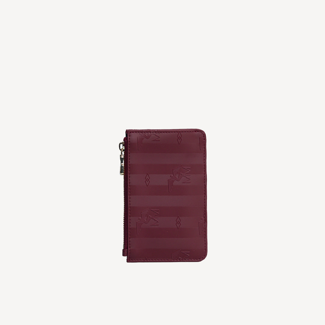 GY | Kreditkartenetui antique rot/gold - von hinten
