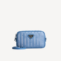 RIVAZ | Shoulder bag metallic silver/sky