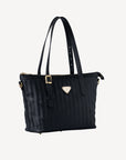 VALLON | Shopper classic schwarz/gold - seitlich