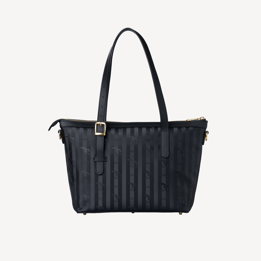 VALLON | Shopper classic schwarz/gold - hinten