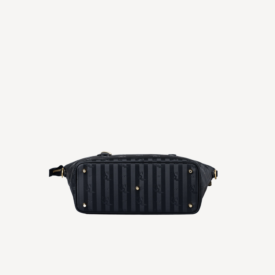 VALLON | Shopper classic schwarz/gold - unten
