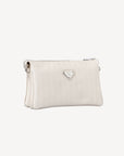 GLAND | Umhängetasche pearl weiss/silber - seitlich