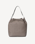 NIESEN | Beuteltasche taupe grau/silber - hinten