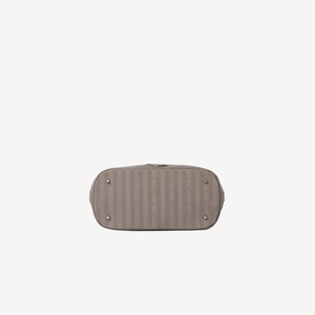 NIESEN | Beuteltasche taupe grau/silber - unten