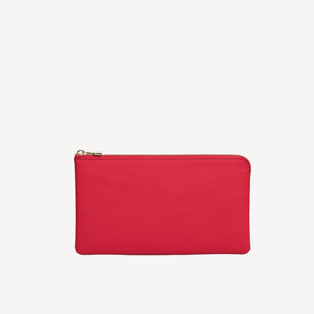 PIZ ELA | Necessaire Apfelleder rot/gold