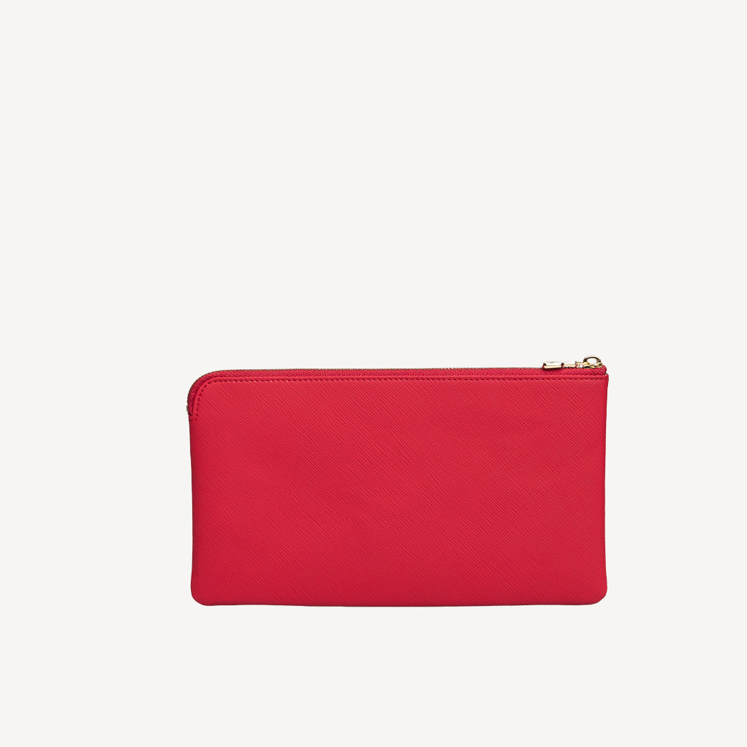 PIZ ELA | Necessaire Apfelleder rot/gold