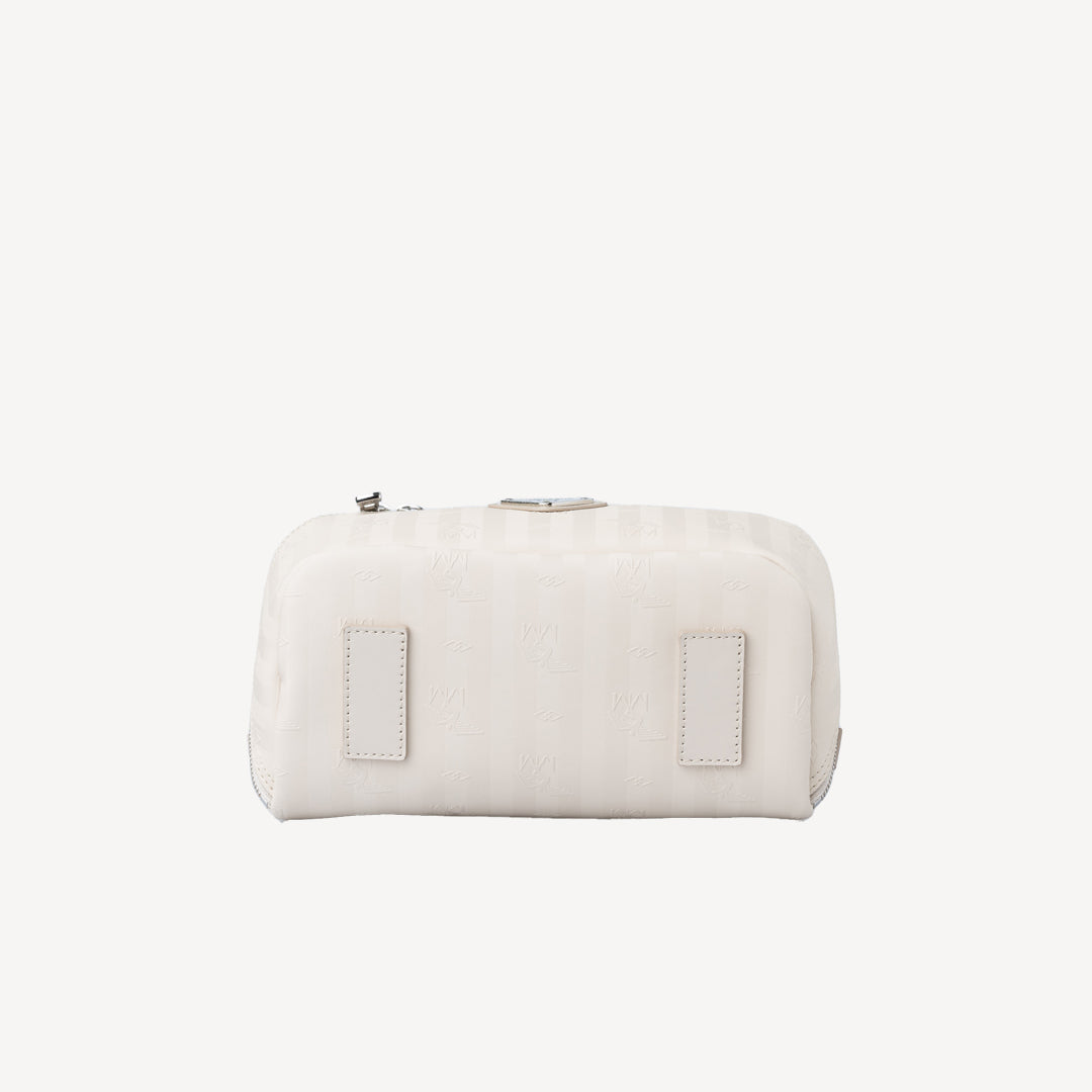 SERVAZ | Necessaire pearl weiss/silber - unten