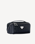 SERVAZ | Necessaire classic schwarz/silber - seitlich