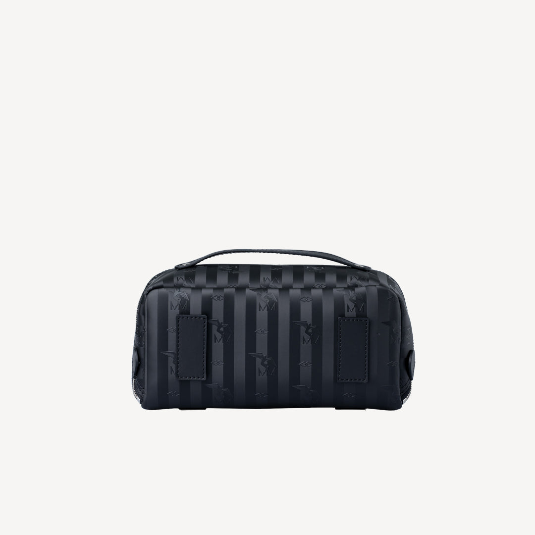SERVAZ | Necessaire classic schwarz/silber - hinten