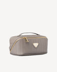 SERVAZ | Necessaire taupe grau/gold - seitlich