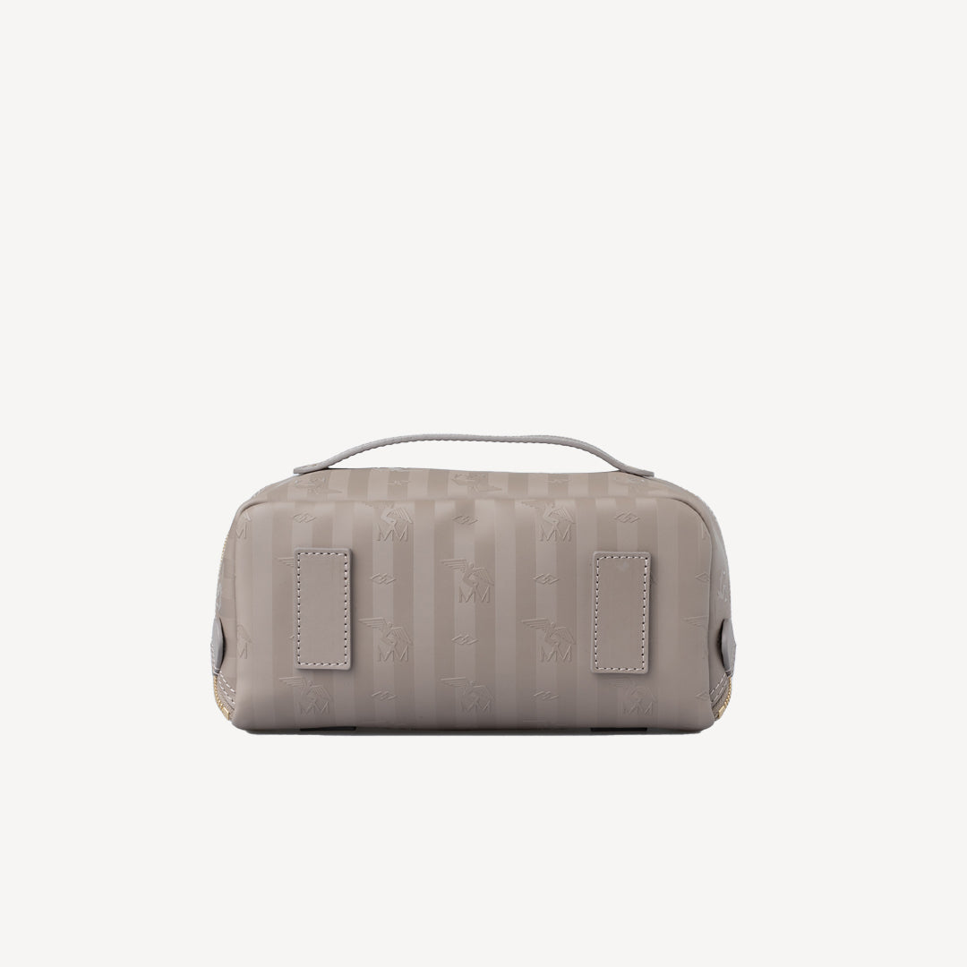 SERVAZ | Necessaire taupe grau/gold - hinten