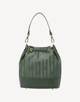 SION | Beuteltasche olive grün/gold - hinten