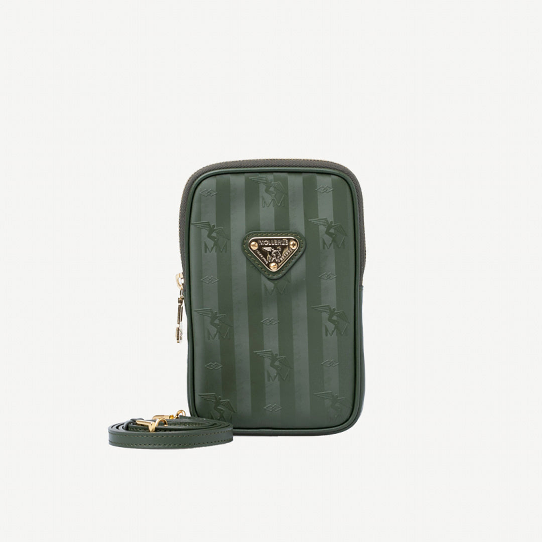 WILDHORN | Handyportemonnaie olive grün/gold - front