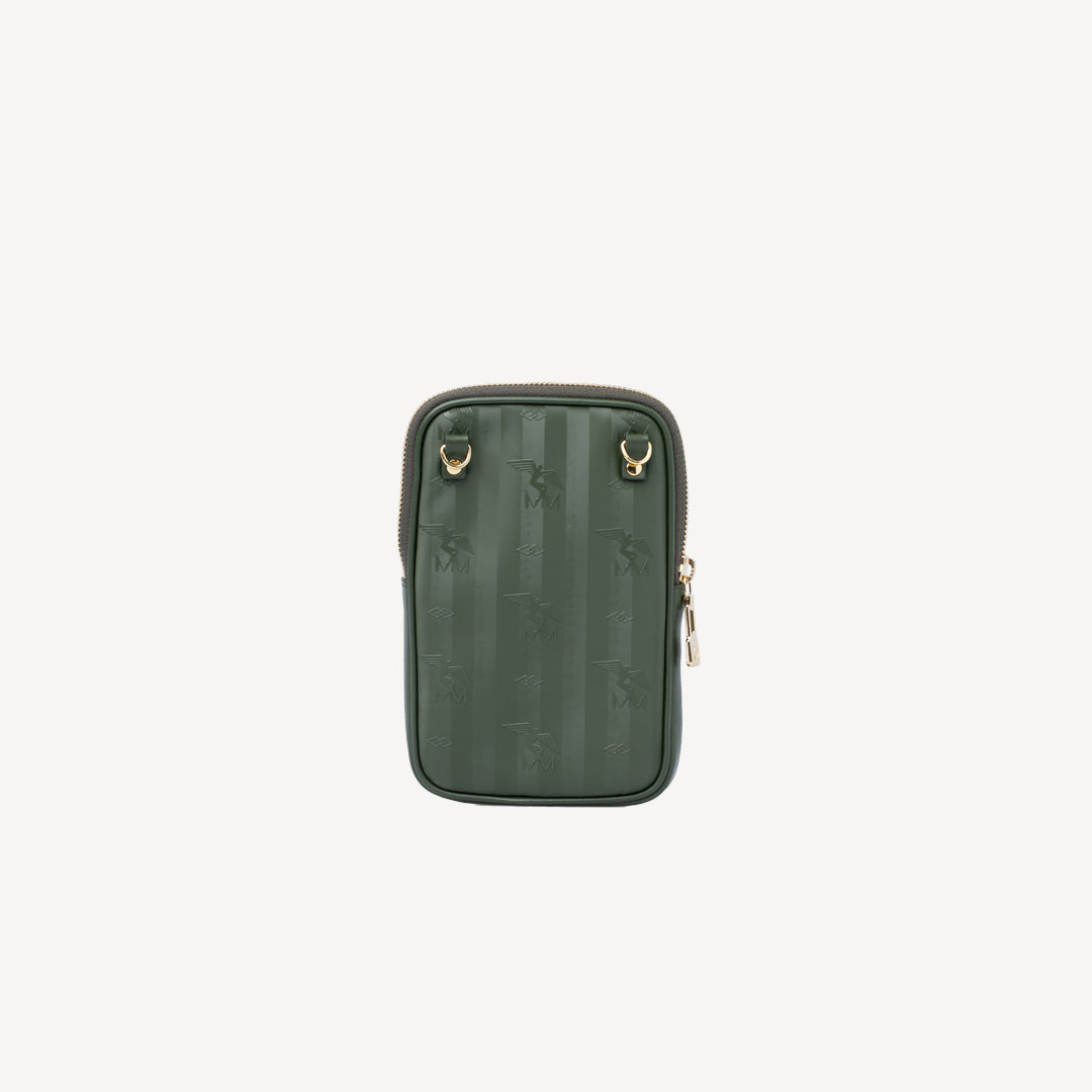 WILDHORN | Handyportemonnaie olive grün/gold - hinten