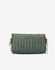 ZELL | Umhängetasche olive grün/gold - hinten