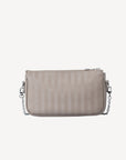 ZELL | Umhängetasche taupe grau/silber - hinten