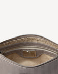 ZELL | Umhängetasche taupe grau/silber - innen