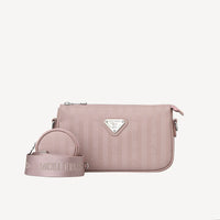 ZELL | Sac bandoulière rose tendre/argenté