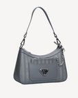 CASTIEL | Schultertasche elephant/silber - seitlich