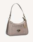 CASTIEL | Schultertasche taupe grau/gold - seitlich