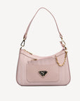 CASTIEL | Schultertasche soft rosé/gold - FRONTAL