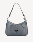 CASTIEL | Schultertasche elephant/silber - FRONTAL