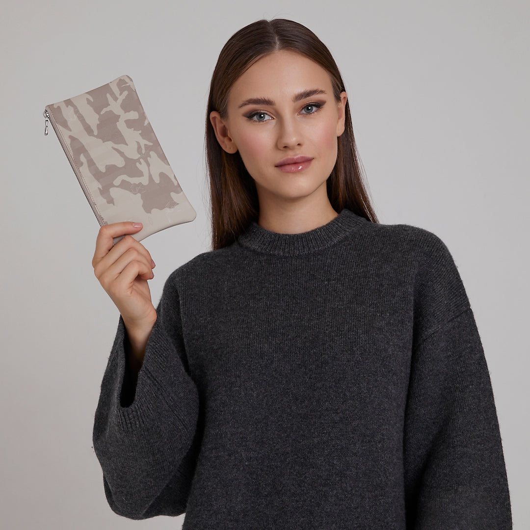 PIZ ELA | Pochette Mollerus camouflage/silber