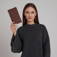 PIZ ELA | Pochette Mollerus hazelnut braun/gold